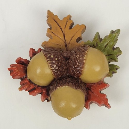 Vtg 90s~Fridge Refrigerator Magnet~Cornucopia Pumpkin Mushroom Leaves Lot of 7 - Picture 11 of 17
