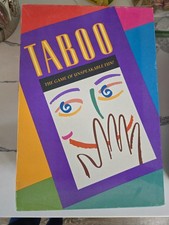 1st Edition TABOO: Game of Unspeakable Fun! COMPLETE 1989 Made In USA Vintage