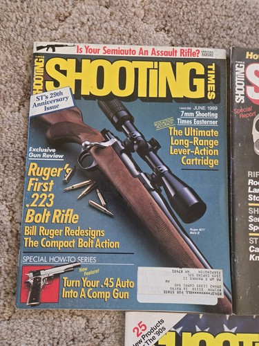 Vintage Lot Shooting Times Magazines, 5 Issues, 1989 & 1990 - Foto 4 di 6
