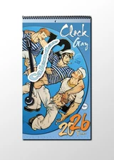 Gay calendar 2026 (gay erotica + Clock) 18+  artist Ivan Bubentcov