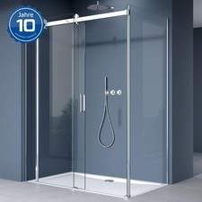 Duschkabine Duschabtrennung 90x120cm Schiebet&uuml;r Eckdusche H:195cm 8mm ESG NANO