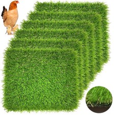 6 Pack 12"x12"x1.2" Chicken Nesting Pads for Laying Eggs, Washable Artificial...