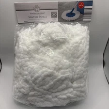 Huntington Home Spin Mop Refills Package of 2 Mop Heads Microfiber NEW