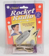 TESTED CRYSTAL ROCKET RADIO in open original package