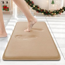 Smiry Tapis de Bain en Mousse à Mémoire 24x16, Extra Doux, Absorbant, Antidérapant Tapis de Salle de Bain