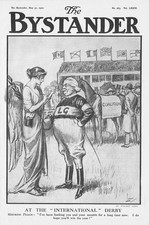 DAVID LLOYD GEORGE Coalition At 'International' Derby - Antique Comic Print 1922