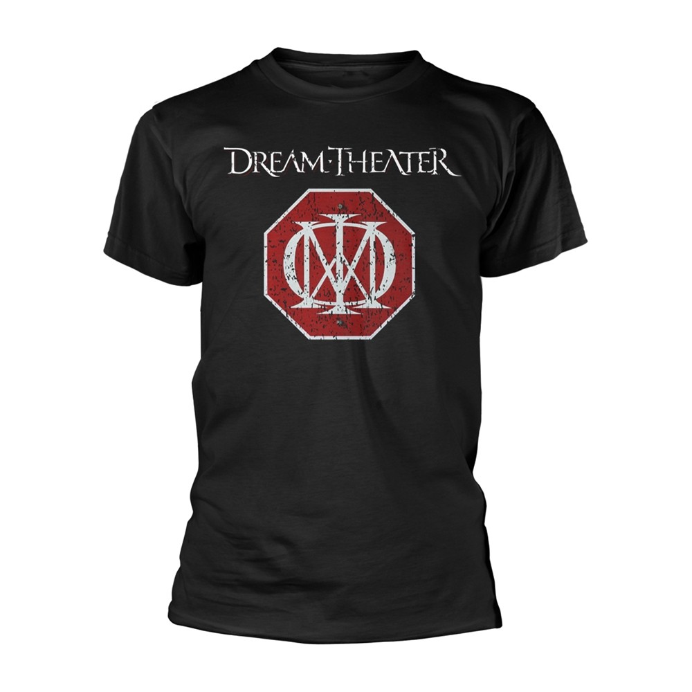 DREAM THEATER - RED LOGO BLACK T-Shirt Medium