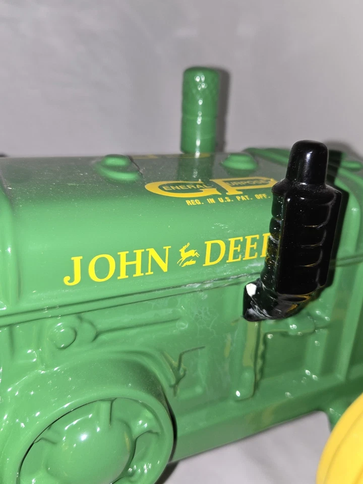 Tarro de galletas grande Enesco Ceremic John Deere verde tractor  Foto 3 de 4