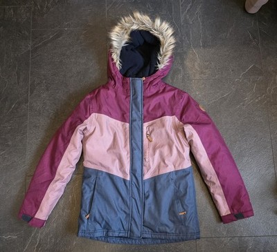 Skijacke Gr. 152 Lila/Rosa mit Kapuze Top Zustand