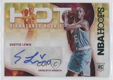 2021-22 Panini NBA Hoops Hot Signatures Rookies Green Scottie Lewis Auto 0wm5