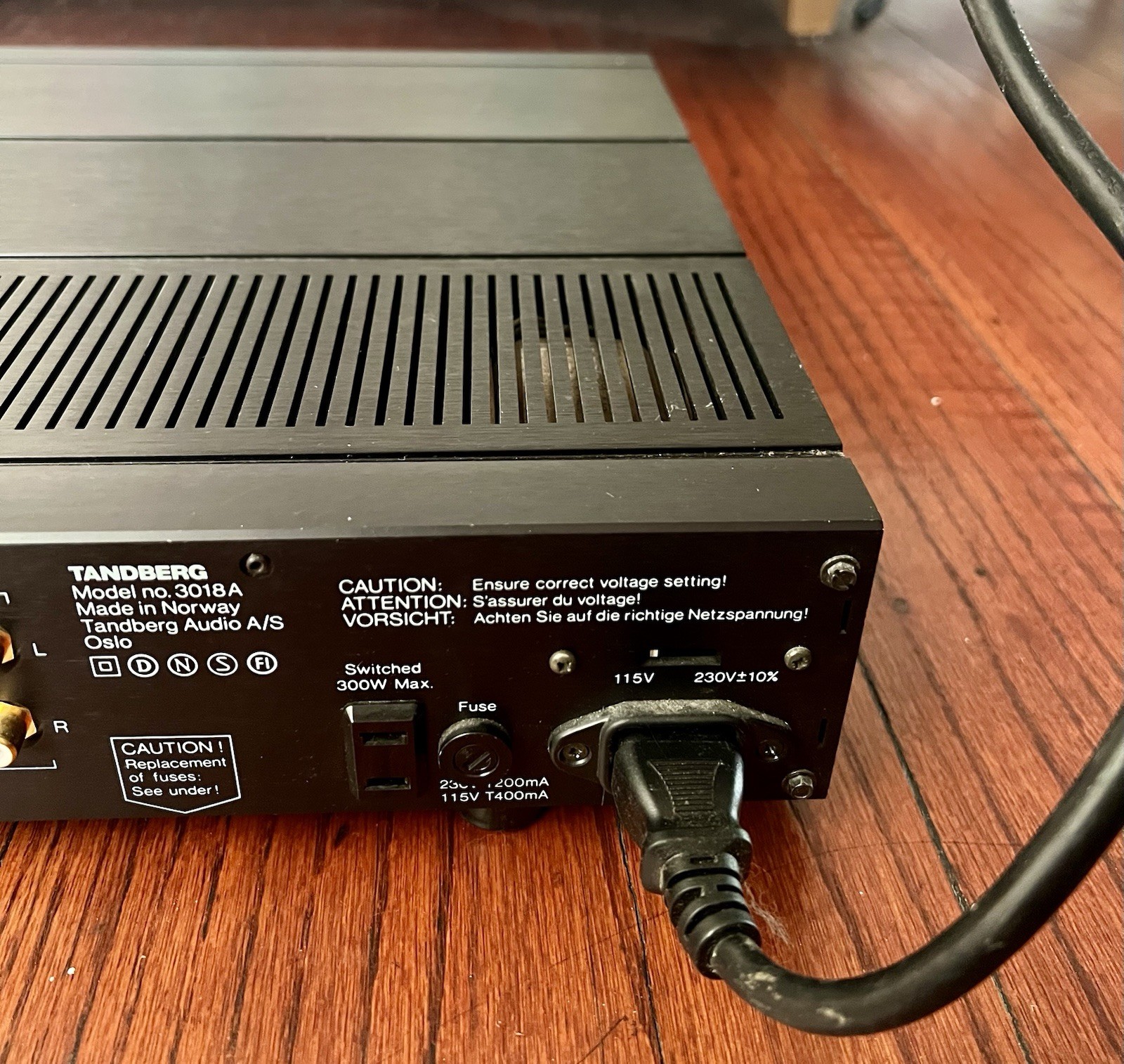 Tandberg 3018A Amplifier, Rare Sought After VTG Preamplifier From 80’s