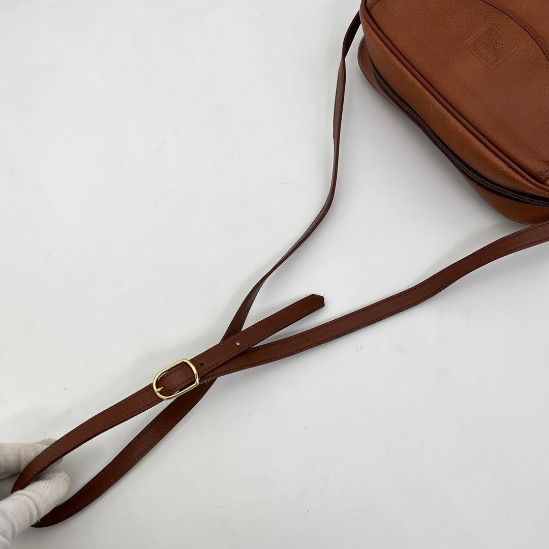 Used Authentic Burberrys Shoulder Bag Crossbody Leather Brown JAPAN 452389 thumbnail 7