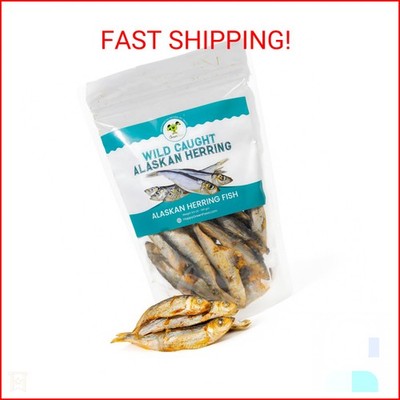 green paws Happy Gluten Free Herring Dog Treats   Wild-Caught Dried Fish for Dog
