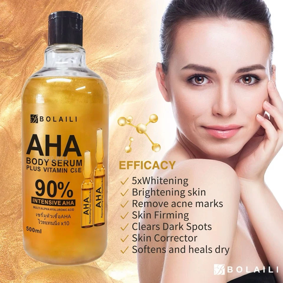 AHA Whitening face and body Serum Intensive Whitening BOLAILI 500ml USA Stock - Image 2 of 4