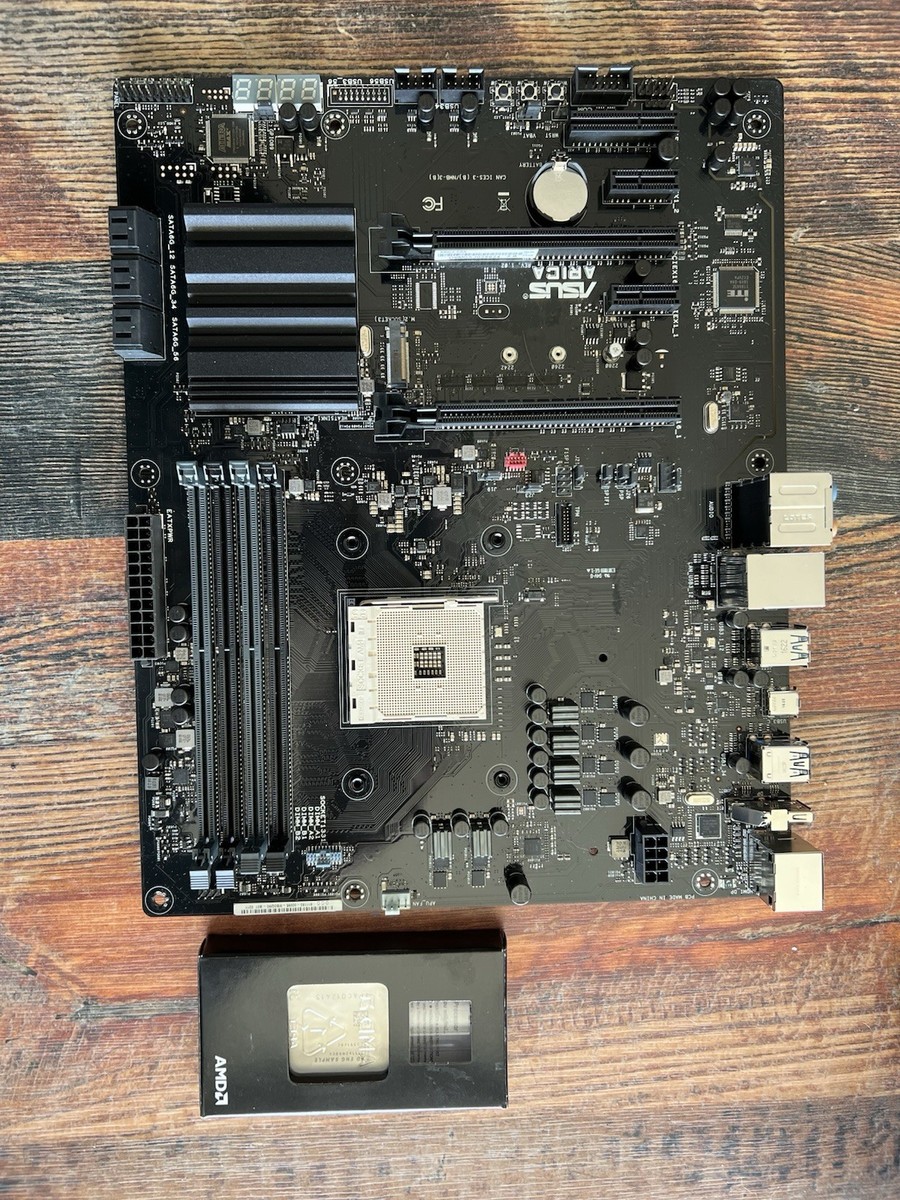 AMD Ryzen Engineering Sample CPU + ASUS ARCA AM4 Motherboard Combo