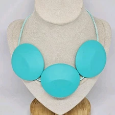 Silicone Chew Bead Necklace for Autism ADHD Calming Chewy Bite Turquoise