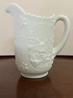 Vintage Imperial Glass White Milk Glass Dutch Windmill Pitcher 16 oz.