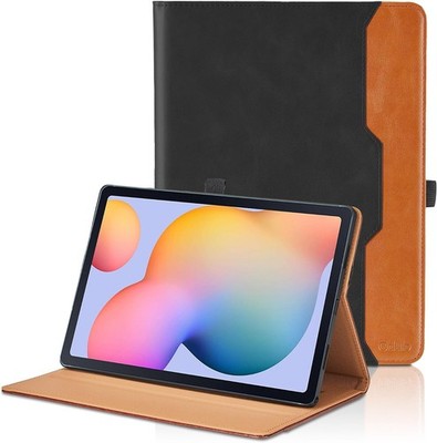 Case for Samsung Galaxy Tab S6 Lite 10.4 Inch with Hand Strap and Pocket, Black