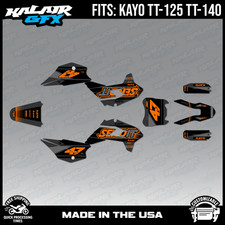 Graphics Kit for Kayo TT-125 TT-140 (2021-2026) Fresh Series-ORANGE-SHIFT