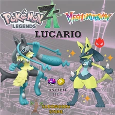 SHINY LUCARIO💥POKEMON LEGENDS ZA Z-A💥 6IV💥CUSTOM/UNTOUCHED💥YOUR OT