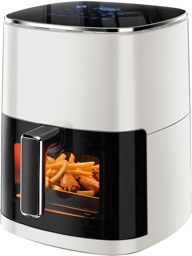6.34QT Digital Air Fryer - 12 Presets, Large Capacity, Transparent Window 6.34QT Digital Air Fryer - 12 Presets, Large Capacity, Transparent Window