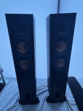 Pair of Klipsch R-24F Floorstand Speakers Black Work Sound Great