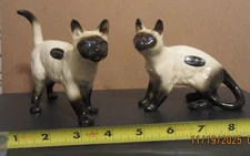 Coopercraft Siamese Cat Kitten figurines pair