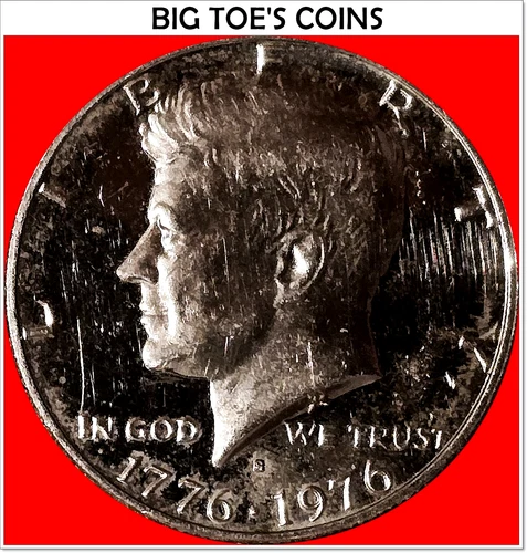 1776-1976-S CLAD PROOF KENNEDY HALF DOLLAR, NICE COIN, FAST SHIPPING!!