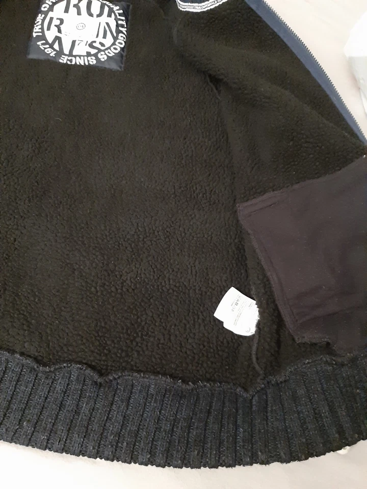 Jacke, dicke gefütterte Strickjacke, mit Kapuze, anthrazit, Gr. XL - Bild 4 von 4