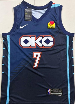 #ad Chet Holmgren OKC Thunder 2024 25 City Edition Nike ADV Jersey Six Large $64.99