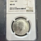1964 Kennedy Half Dollar 50c *NGC MS65