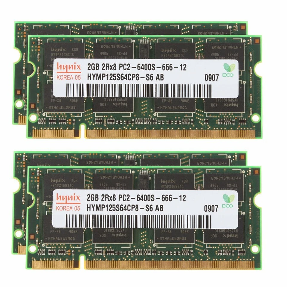 20GB 16GB 8GB 4GB 2GB DDR2 800Mhz PC2-6400 200Pin Laptop Memory RAM Hynix BT LOT - Image 3 of 4