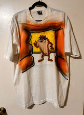 Vtg Single Stitch T-shirt BEST Fruit of the Loom Taz Tasmanian Devil Adult XXL