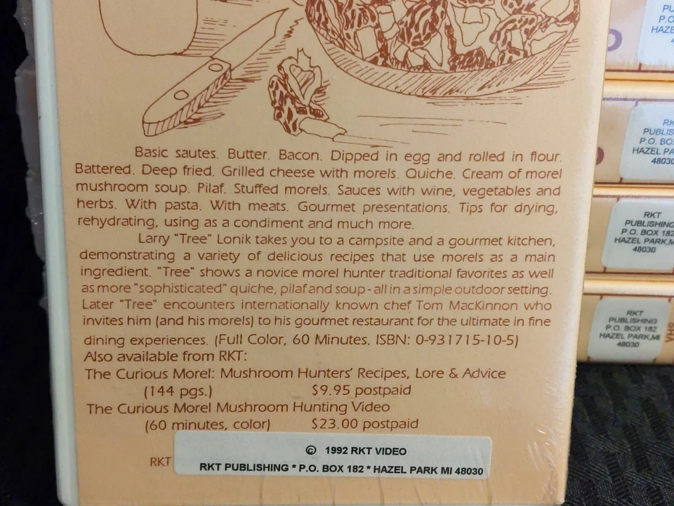 Mushroom Cooking: The Curious Morel VHS Larry Lonik - Image 4 of 4