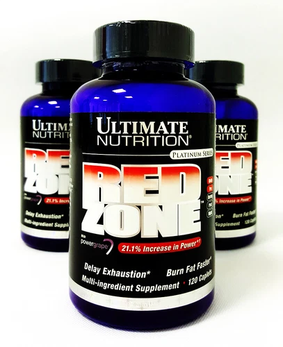 ULTIMATE NUTRITION RED ZONE 120 capsules fat burner loss weight diet slimming