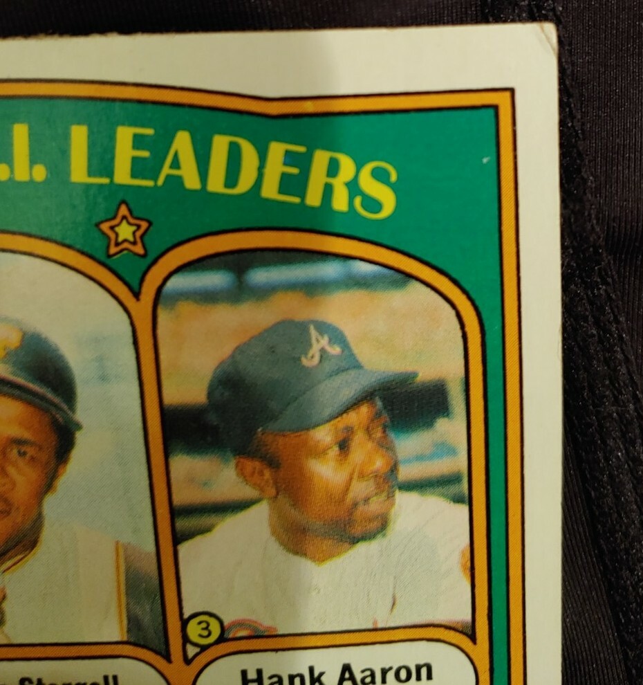 1971 Topps N.L. RBI leaders #87 baseball card Hank Aaron
