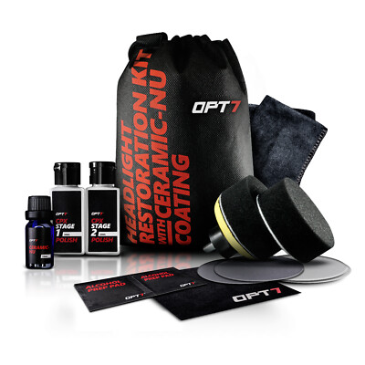 OPT7 Headlight Restoration Kit Ceramic Nu Coating - Professional Detailers Grade