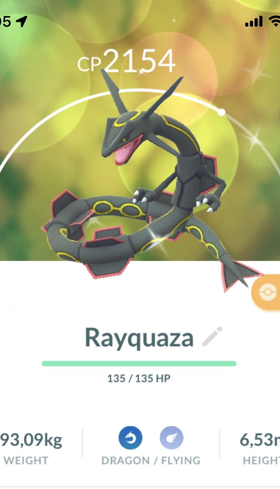 Shiny Rayquaza in Pokemon GO  Pokemon go, Shiny pokemon