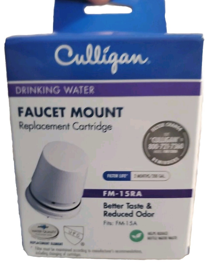 Culligan FM15RA Faucet Mount Replacement Water Filter Cartridge White