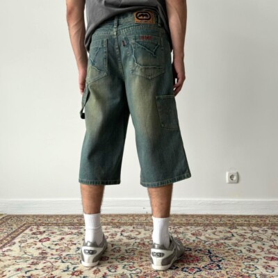 Men's Vintage Y2K Ecko Unltd. Opium Skate Carpenter Acid Jeans Shorts Size 32