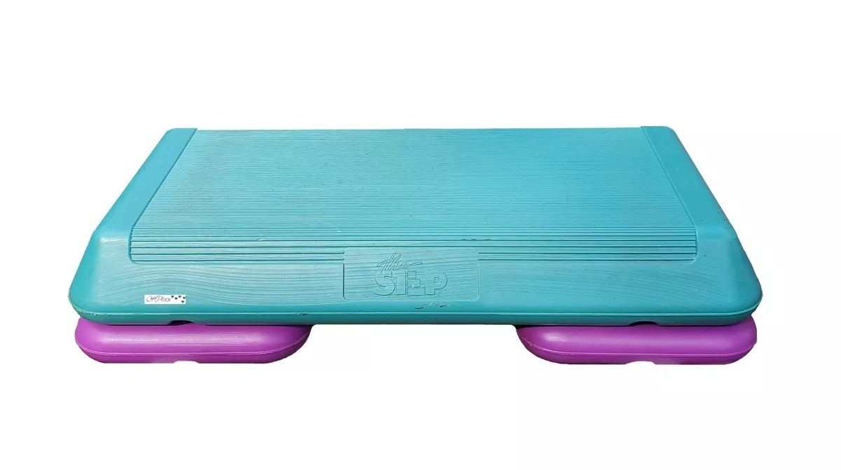 The Step Fitness Aerobic Platform 2 Risers Vintage 90s Color