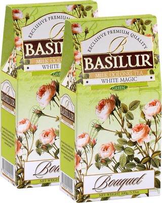 Basilur 2 Pack White Magic Loose Leaf 100g free shipping world wide