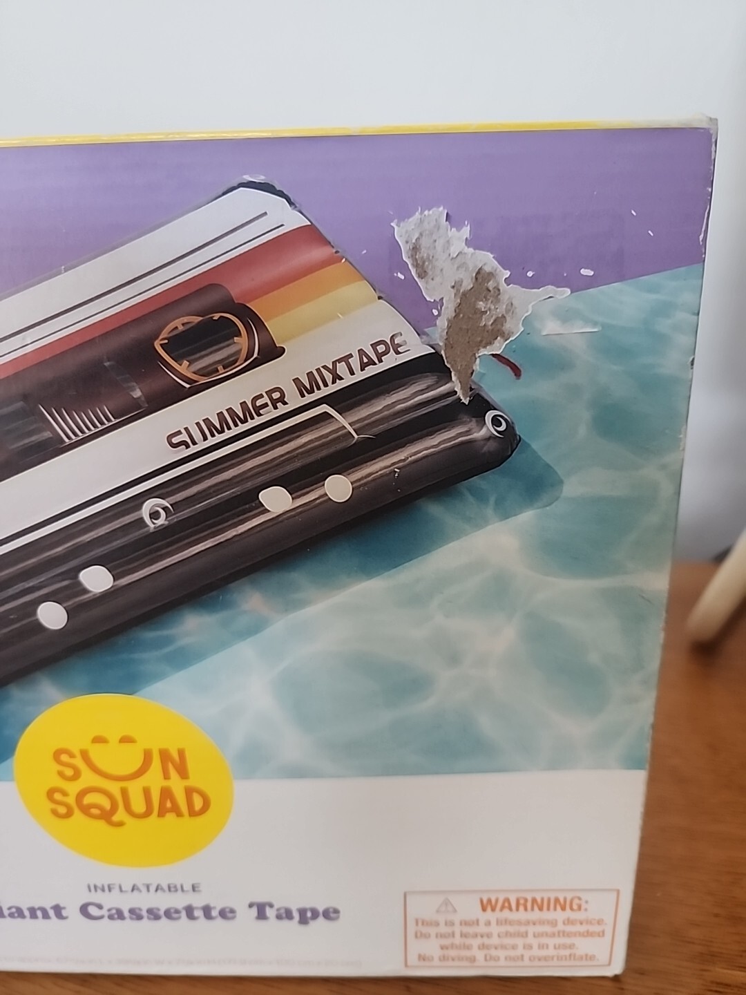 Giant Inflatable Cassette Tape Summer Mix Tape 80's Party Raft Float