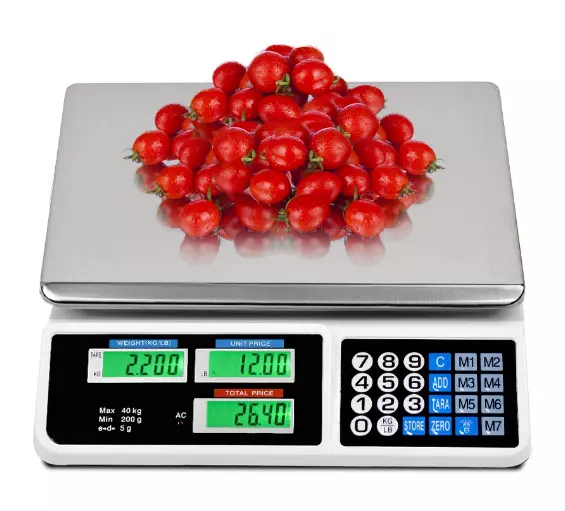 Digital price scale electronic price calculation scale LCD digital upgraded commercial  food meat weight scale