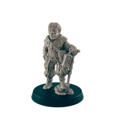 Human Gravedigger - Everyday Folk - Minis - EC3D - - Dungeons & Dragons - RPG - 