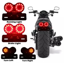 Motorcycle Led Tail Light Brake Stop Turn Signal Universal For Harley Sportster