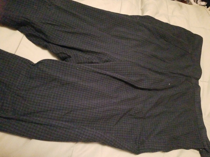 BGC Blue Green Checked Pants Size 16