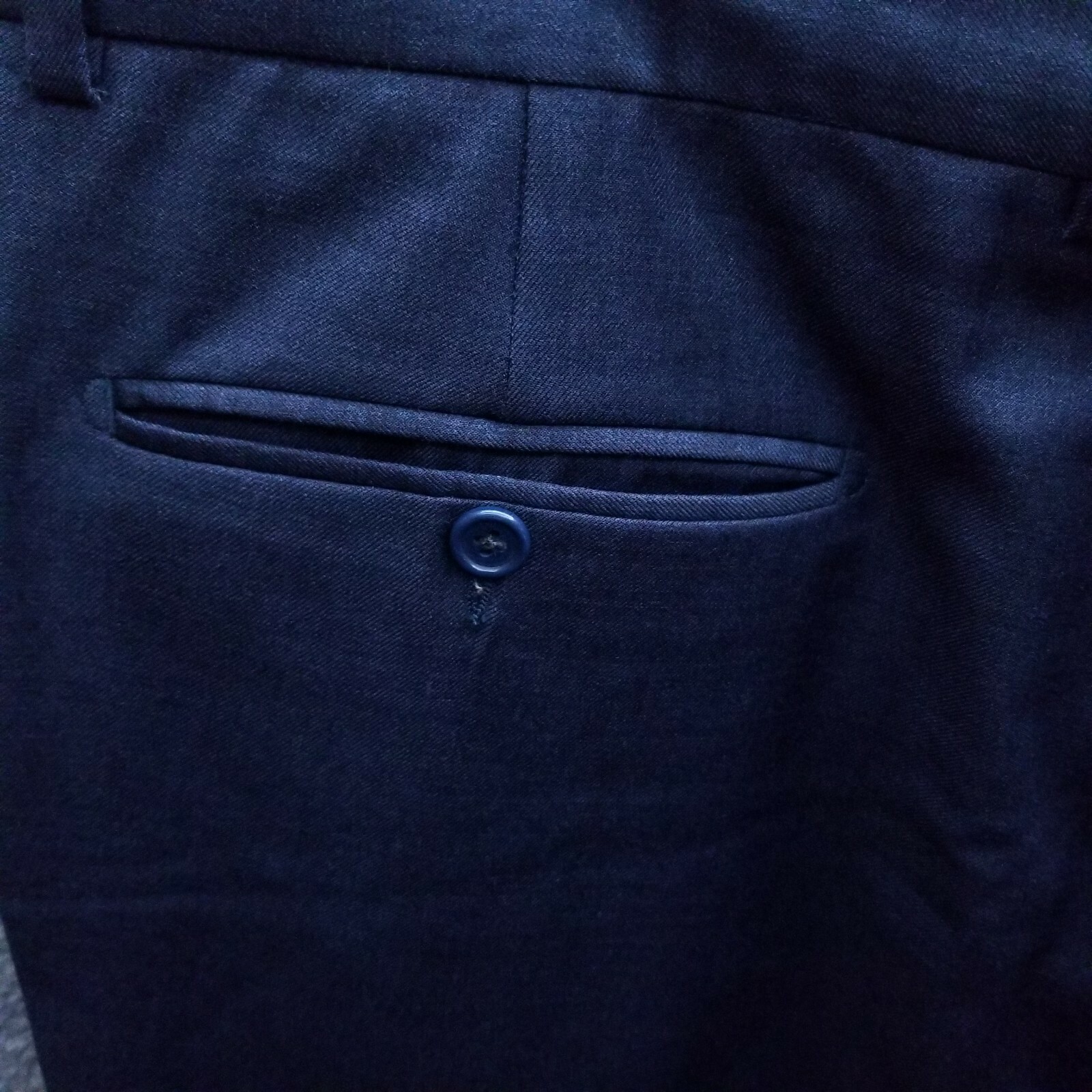 Santorelli Luxury Serge Men's Dark Blue Dress Pants Wool 38" 28.5" 12.75" eBay