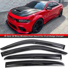 For 2011-2023 Dodge Charger JDM Mugen Style Window Visor Vent Shade Rain Guards