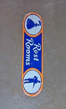 Vintage Style Ladies And Gentlemen Restroom Sign